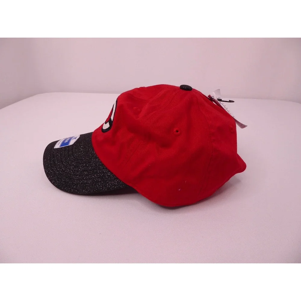 NWT Fan Favorite MLB Kids Cincinnati Reds Red Black Glitter Baseball Hat Cap